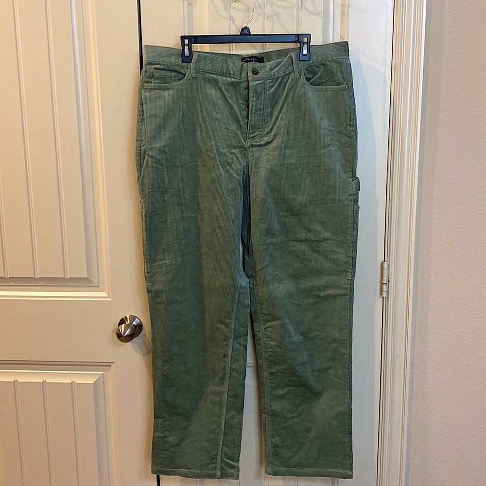 Sage green men’s corduroy pants size 38